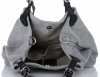 Kožené kabelka shopper bag Vittoria Gotti šedá V90047CH